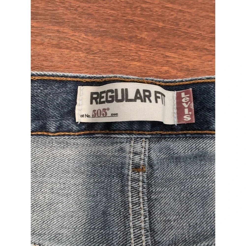 Levi's 505 Mens Jeans 40x32 Regular Fit Straight Leg Blue